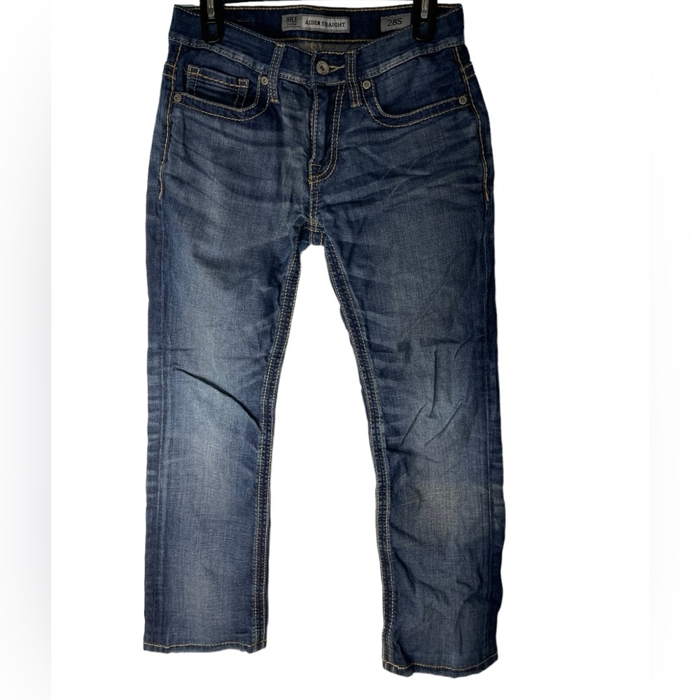 BKE‎ Aiden Straight Leg Jeans Distressed Medium Wash  Men's 28S waist 30